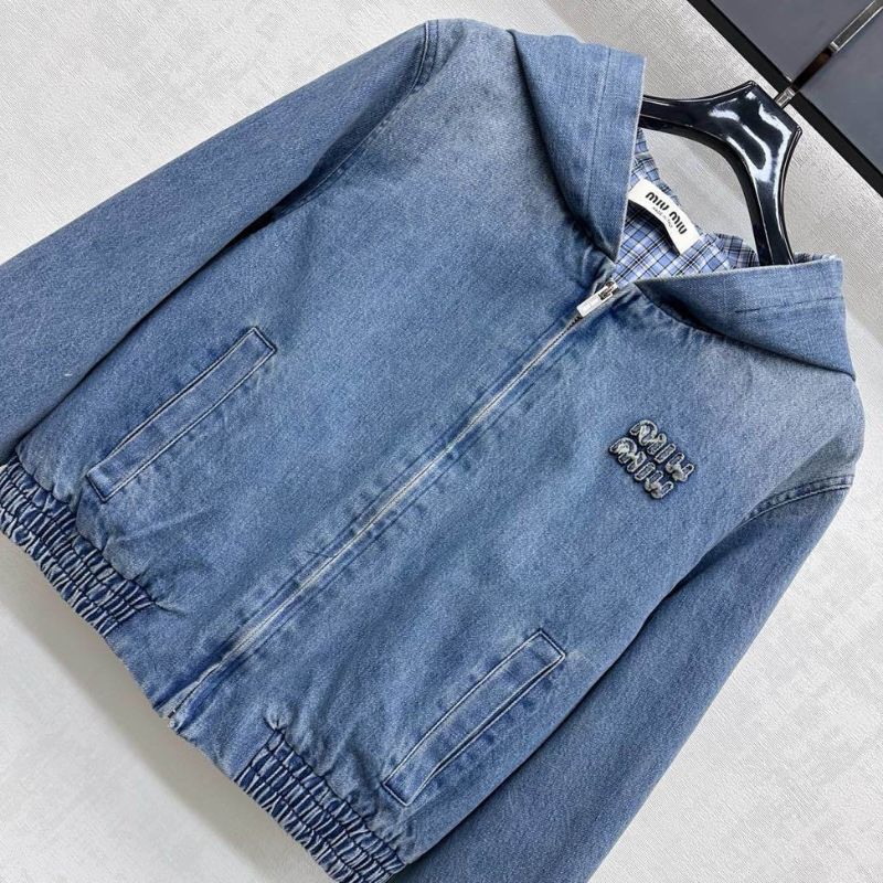 Miu Miu denim hooded jacket.