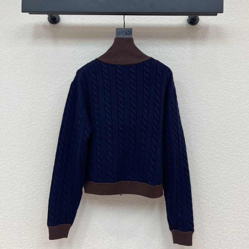 Miu Miu cable-knit zip-up sweater