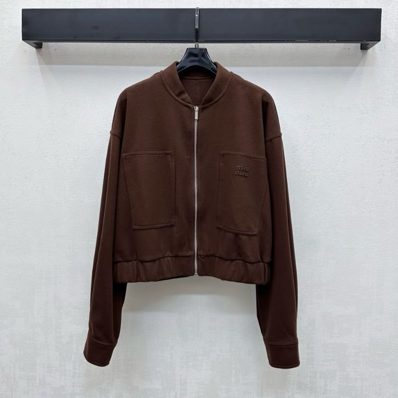 Miu Miu Meta Short Sweat Jacket.