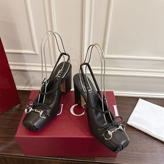 Gucci Horsebit slingback pumps