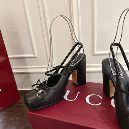 Gucci Horsebit slingback pumps