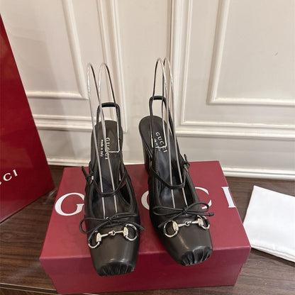 Gucci Horsebit slingback pumps
