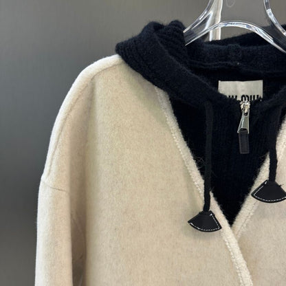 Miu Miu felted wool-blend cardigan jacket