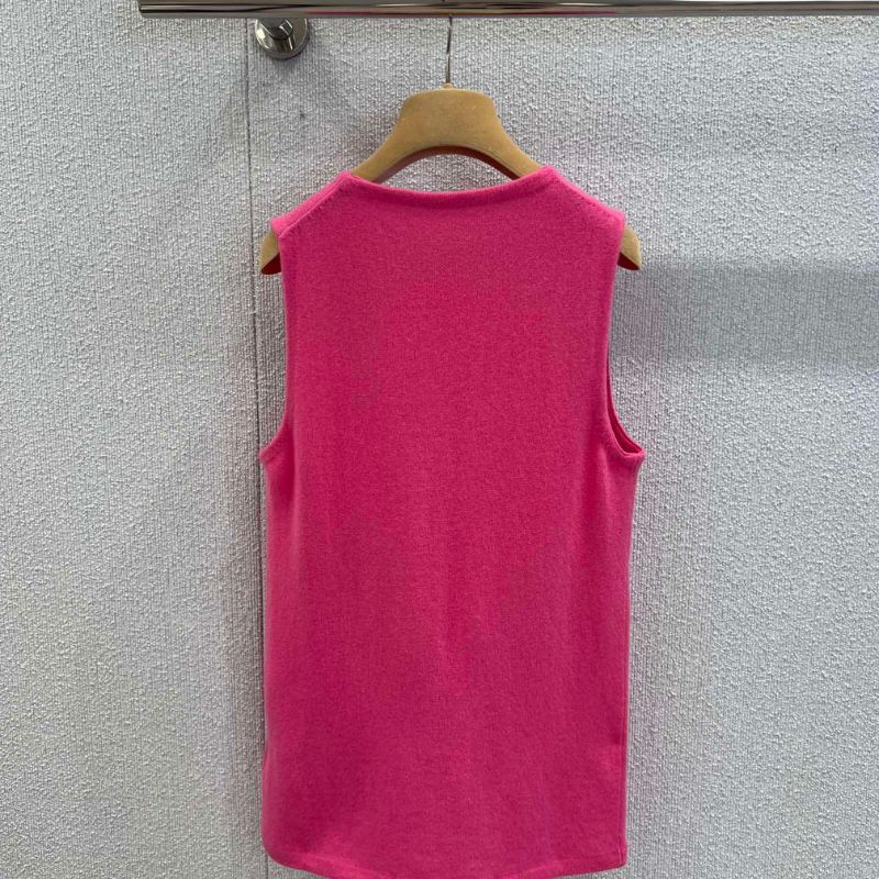 Miu Miu Logo-Embroidered Sleeveless Sweater