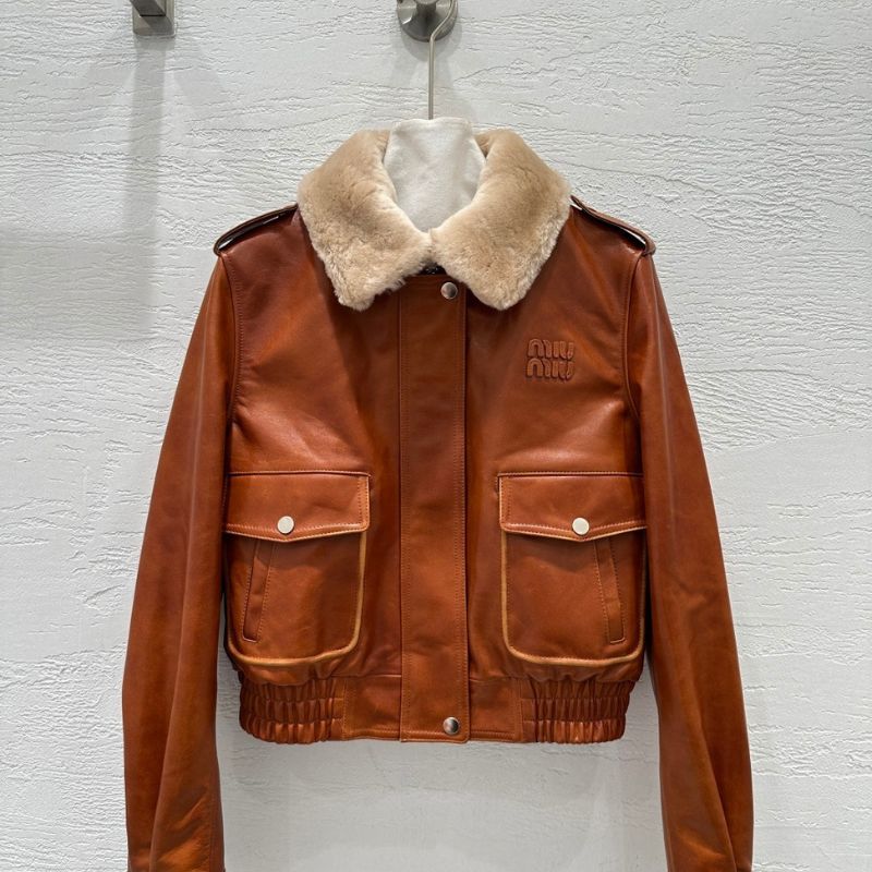 Miu Miu Nappa leather jacket