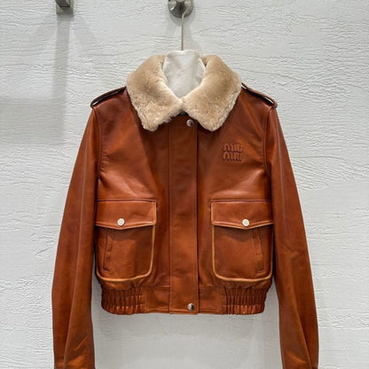 Miu Miu Nappa leather jacket