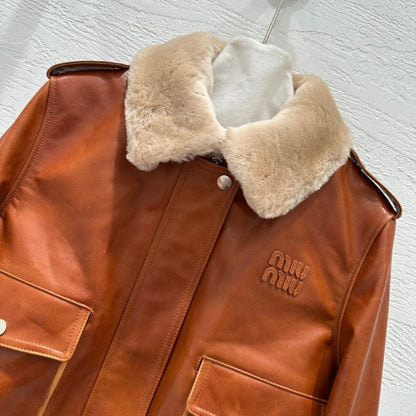 Miu Miu Nappa leather jacket