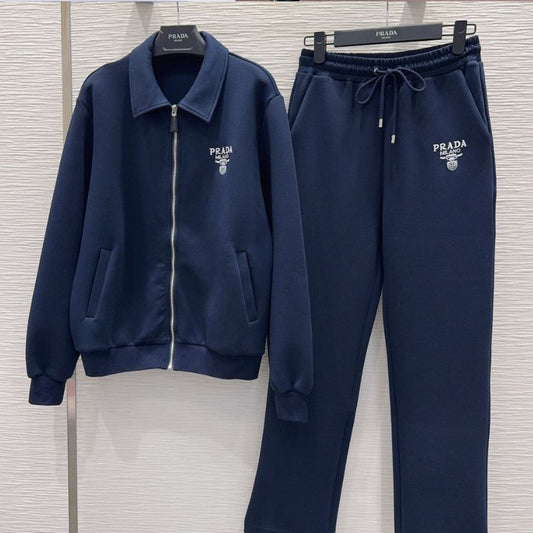 Prada Milano navy blue tracksuit