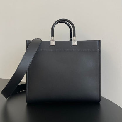 Fendi Sunshine Leather Tote Bag