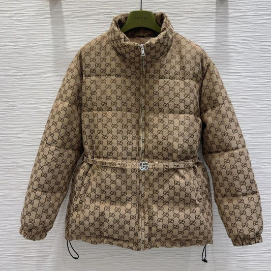 Gucci Canvas Bomber Padded Jacket