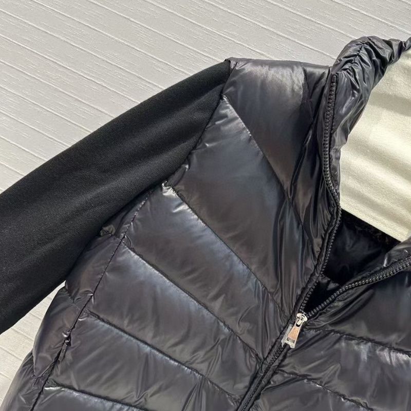 Funnel Neck Brand Patch Shell Down Jacket