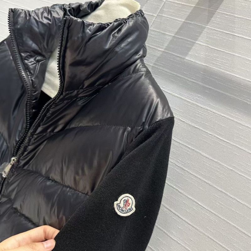 Funnel Neck Brand Patch Shell Down Jacket