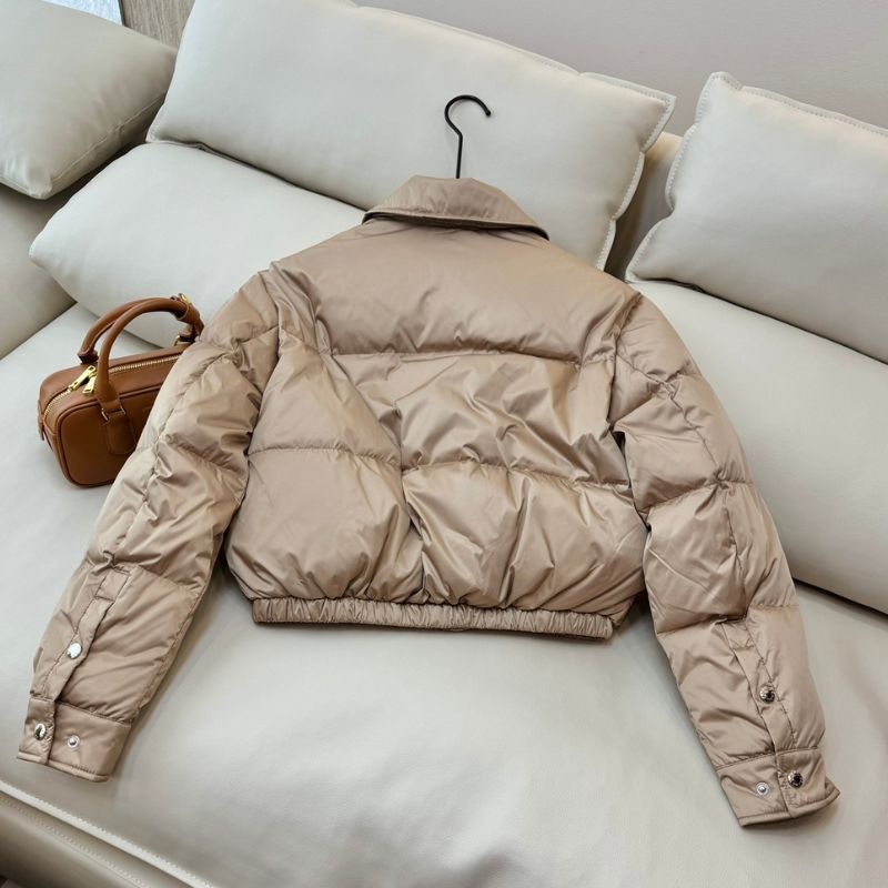 Prada Nylon Cropped Puffer Jacket