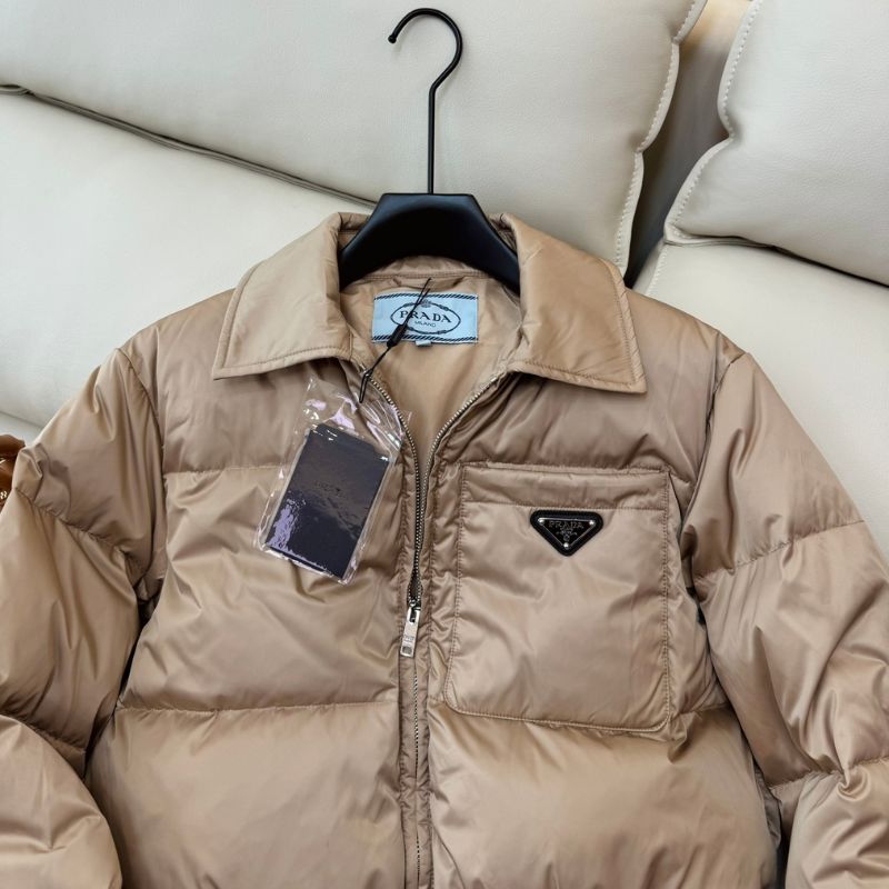 Prada Nylon Cropped Puffer Jacket