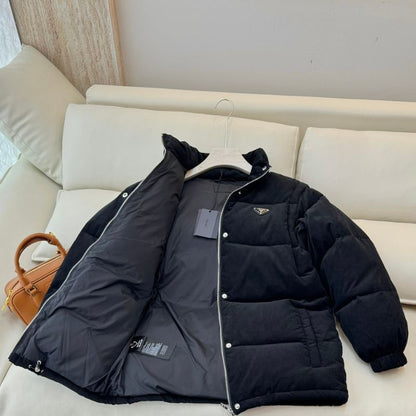 Prada Convertible Cropped Down Jacket