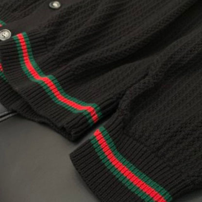 Gucci Wool Cashmere Rib Knit Sweatshirt