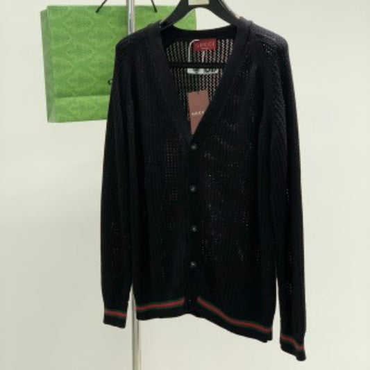 Gucci Wool Cashmere Rib Knit Sweatshirt