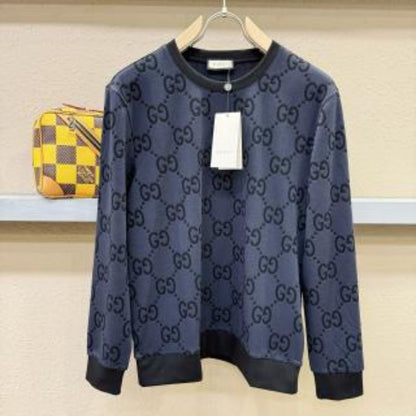 Gucci Wool Jacquard GG Shadow Sweatshirt