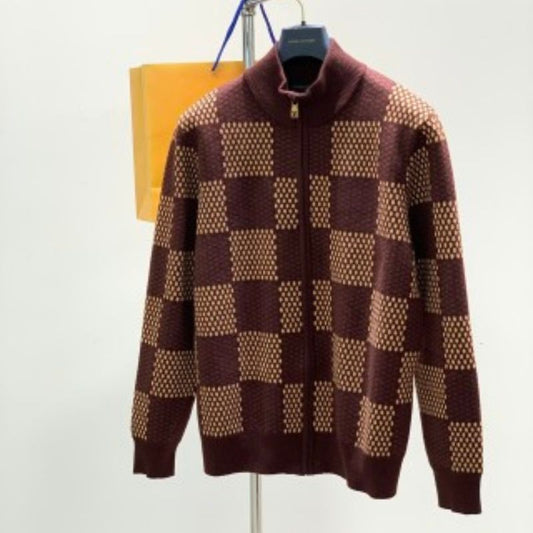 LV Damier Leather Harrington