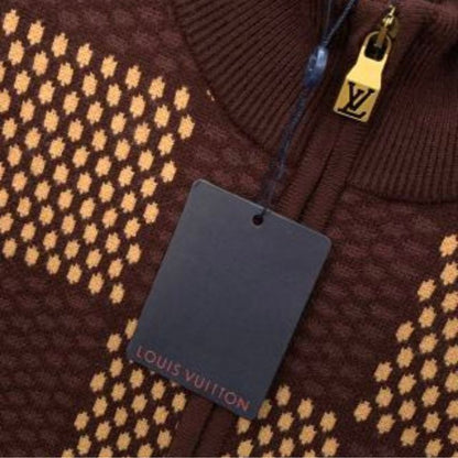 LV Damier Leather Harrington