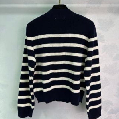 Saint Laurent Striped Wool Sweatshirt