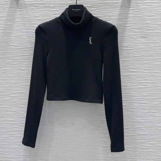 Saint Laurent High Collar Base Sweatshirt