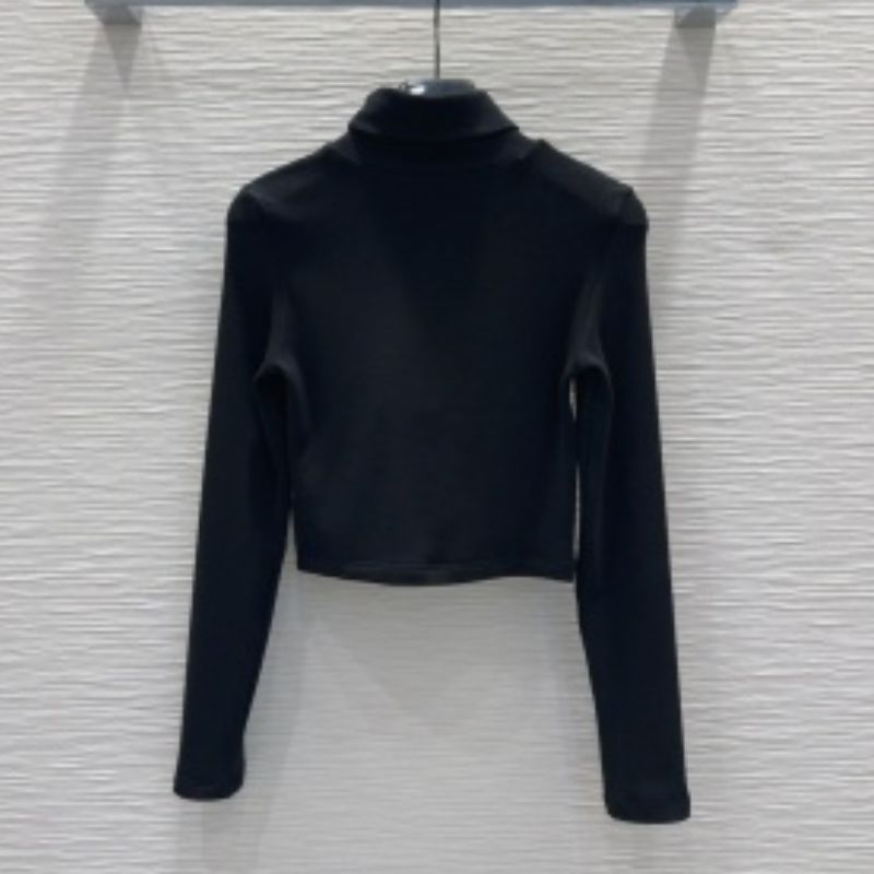 Saint Laurent High Collar Base Sweatshirt