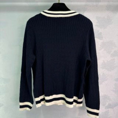 YSL  V-Neck Wool Knitted