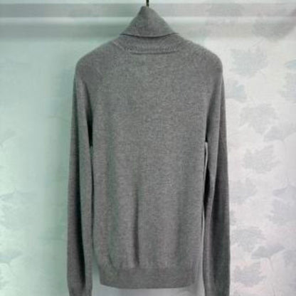 YSL High-Neck Lazy Wool Sweatshirt