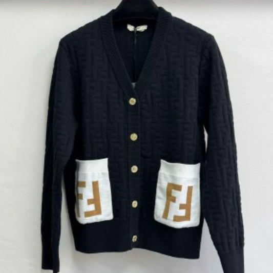 Fendi New Double F Jacquard Cardigan