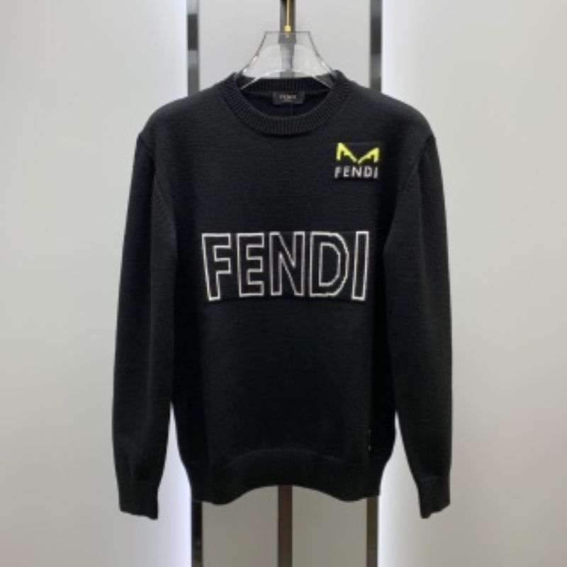 Fendi 24SS Letter Eyes Color Matching Pattern Sweatshirt