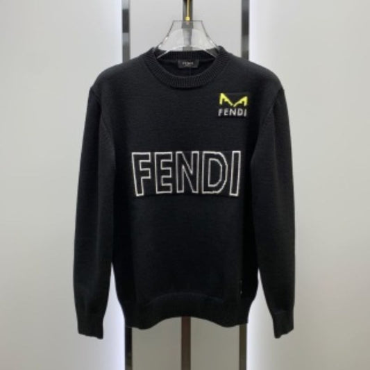 Fendi 24SS Letter Eyes Color Matching Pattern Sweatshirt