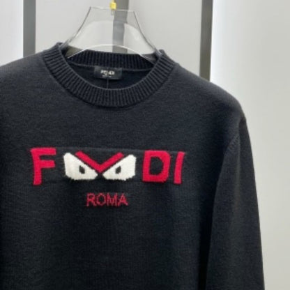 Fendi SS Eyes Letter Fendi Pattern Sweatshirt