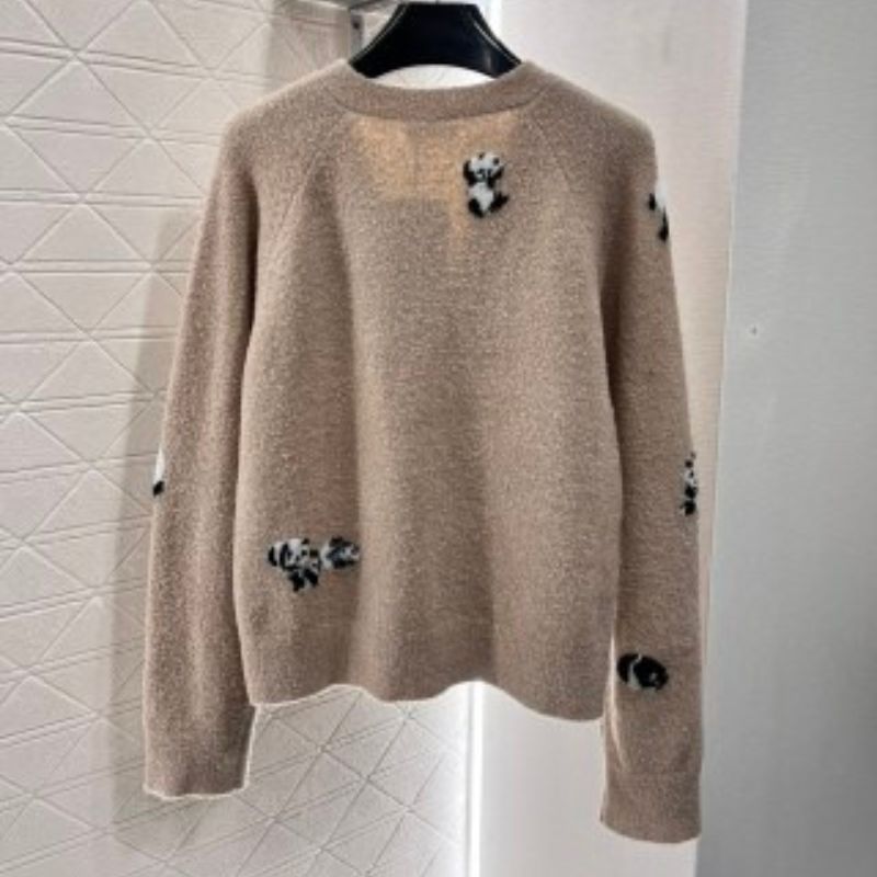 Celine Panda Crochet Sweatshirt