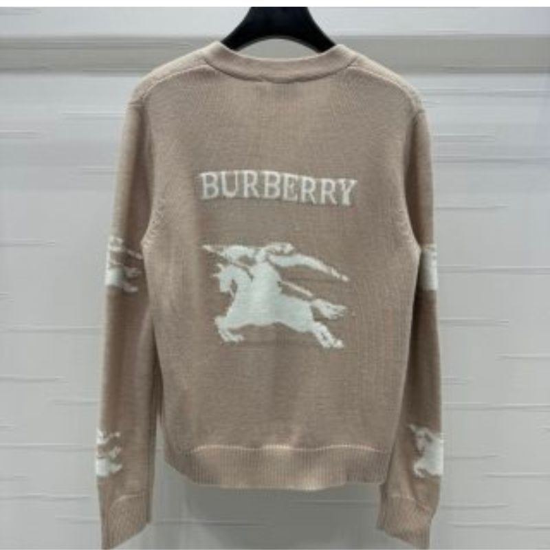 Burberry 2024 Autumn Contrast Letter Jacquard Knitted