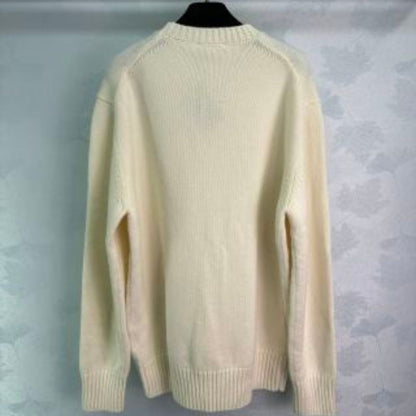 Prada Pula Christmas Logo Jacquard Sweatshirt