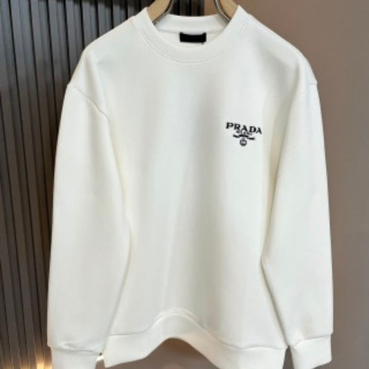 Prada Timeless Logo Knit Sweatshirt