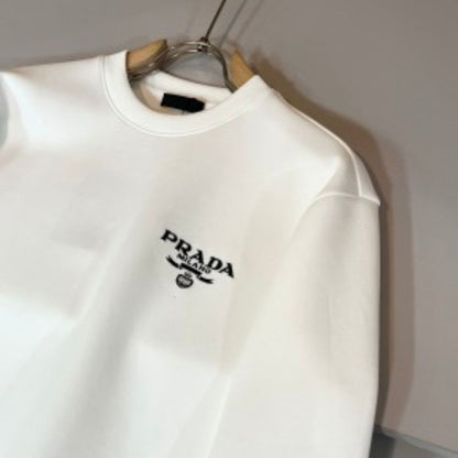 Prada Timeless Logo Knit Sweatshirt