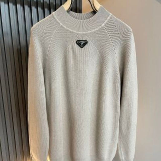 Prada Men's Classic Wool Knit Sweatshirt