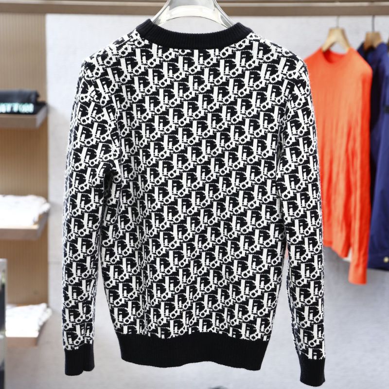 Dior Men's Classic Ribbon Knit Sweatshirt