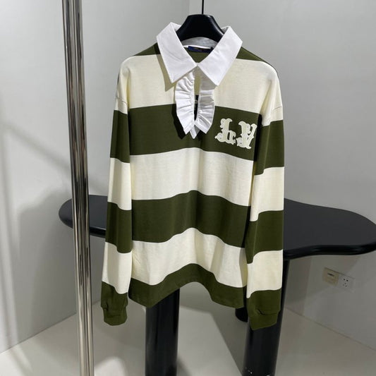 Louis Vuitton Long-Sleeve Rugby Polo Sweatshirt