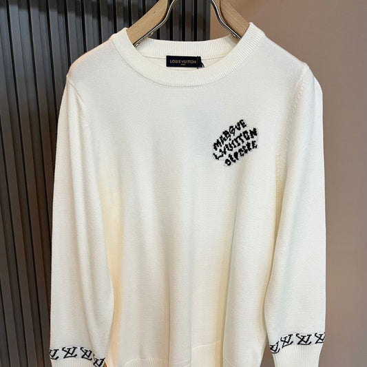 Louis Vuitton Light Luxury Knitted Sweatshirt
