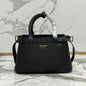 Prada Buckle Small Leather Handbag With Double Belt