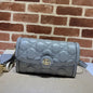 Gucci Grey Matelasse Small Shoulder Bag