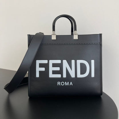 Fendi Sunshine Leather Tote Bag
