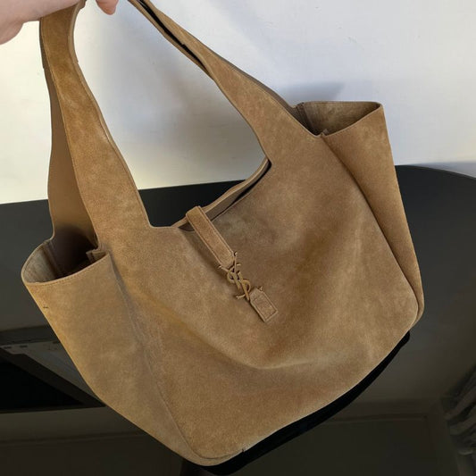 YSL Bea Suede Tote Bag