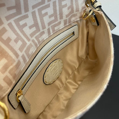 Fendi FF Logo Baguette Bag