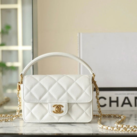 Chanel Coin Purse Shoulder White Bag