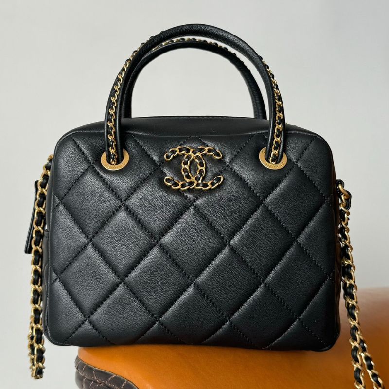 Chanel Caviar Quilted Top Handle Bag