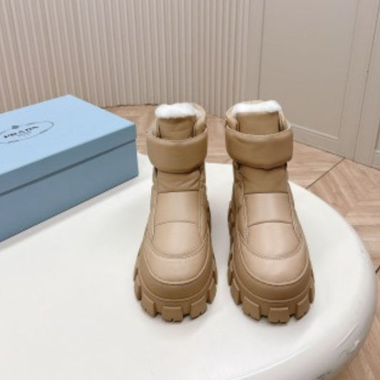 Prada Retro Thick-Soled Snow Boots